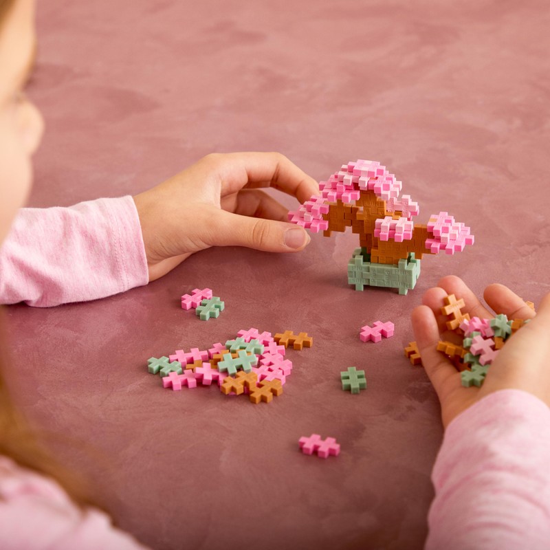 PLUS PLUS Playful Plant Packets, 3D Puzzle Building Block Set,