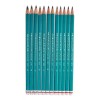 Maeca Universal 12pz Lápices De Dibujo Berol Turquoise Con Goma
