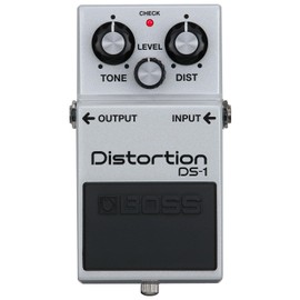 Boss Effect Device DS-1 -WH Distortion Pedal Limited Edition with Keepdrum Guitar Cable