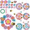 Engrowtic 24 Sets Mother's Day Craft Kit Flower Bee Wreath