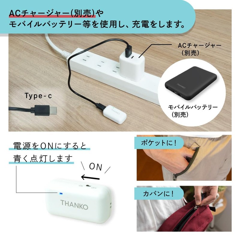 THANKO Ultra-Compact GPS Data Logger "Stroll Logger 2" SMGP25CWH GPS