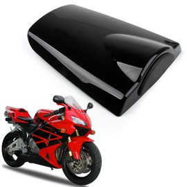 Topteng Motorcycle Rear Pillion Seat, Motorcycle Rear Passenger Pillion Cover ABS Pad Motor Trim Rear Cover for Hon-da CBR 600 CBR600 2003-2006