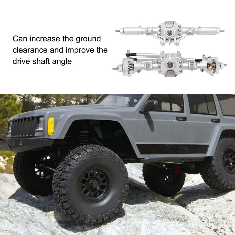 RC Front Rear Axles Complete Set Metal Assembly Kit Axle