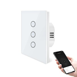 ZigBee Rolladenschalter, UseeLink Alexa Rolladenschalter, Smart Jalousien Schalter mit Touch Panel Kompatibel mit Alexa und Google Home, APP Steuerbar und Timer-Funktion,Benötigen Tuya ZigBee Hub