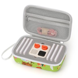 XINGFANGWF Case Compatible with Yoto Mini Kids Bluetooth Audio Player, Travel Carrier, Kids Toy Storage Organiser, and Tidy Mini Card Storage (Green animals Spandex)