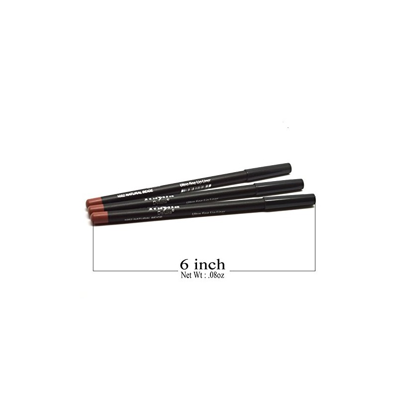 3 Pcs x Italia 1052 Natural Beige Fine Eye liner