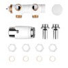 S SIENOC H-valve connection set, centre connection/radiator valves, thermostat for
