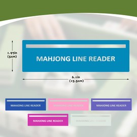 Colorato 4Pack Mahjong Line Finder, Mahjong Line Reader, Mah Jong Card Guide, Mahjong Accessories and Gifts for Mom Women (SkyBlue)