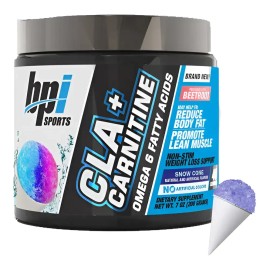CLA + Carnitine BPI Sports Quemador de Grasa Sin Estimulante Sabor Snow Cone
