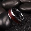 King Will Nature 8mm Real Wood Tungsten Carbide Ring High