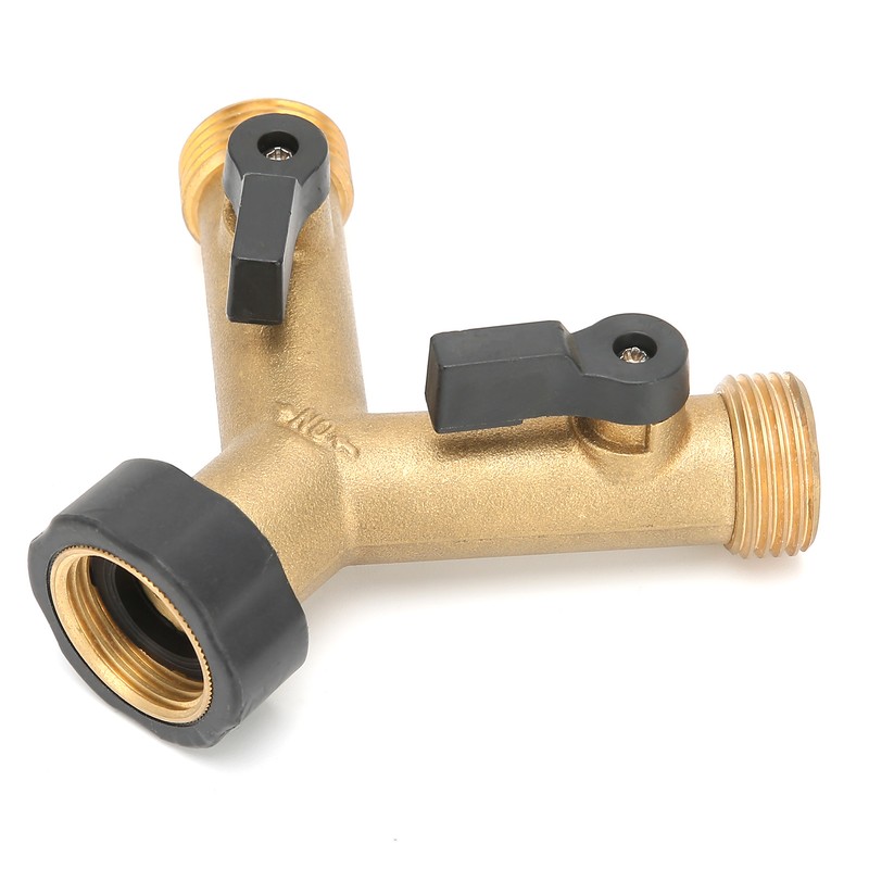G3/4 Female Thread Connector Brass Ball Valve Hose 3‑Way Connector