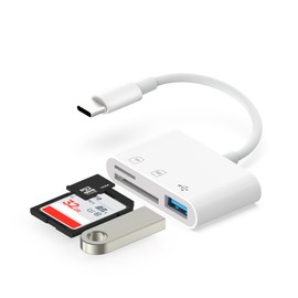 O-Mei Stars SD Card Reader USB C, Sd Card Reader for Android,SD Card Reader for iPhone 15/16, Sd Card Adapter, SD Card Reader for More Type C/USB-C Devices