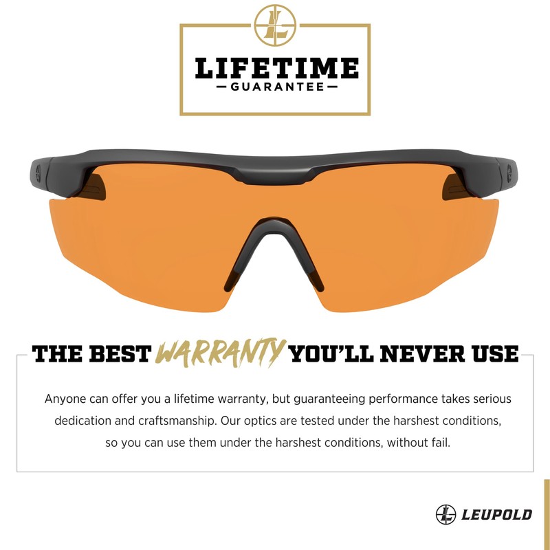 Leupold Sentinel Performance Eyewear with Matte Black Frames and Laser-Safe