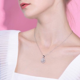 Focalook 26 letters A B C initial letters, pendant with 45 cm / 50 cm Rolo chain, hexagon/rectangle tag necklace for women, girls pendant loop, adjustable gold/ silver available for selection., s