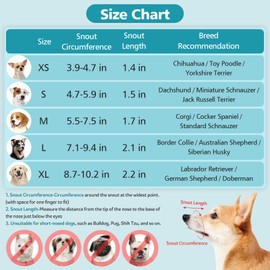 Coppthinktu Dog Muzzle for Small Medium Large Dog, Soft Mesh Muzzle for Dog Adjustable Dog Muzzles to Prevent Biting Dog Mouth Guard, Dog Muzzle for Barking Dog Mouth Cover Allow Panting Drinking