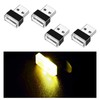 Ziciner 4 PCS USB LED Car Interior Atmosphere Lamp, Portable