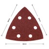 60 pcs Mouse Sander Pads, 93x93x93mm Triangle Sandpaper, 6 Holes