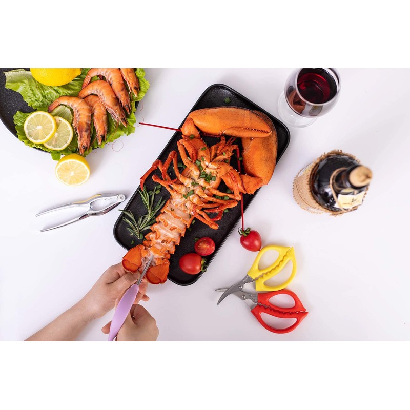 6-piece crab crackers, crab leg scissors -king crab legs scissors-Seafood