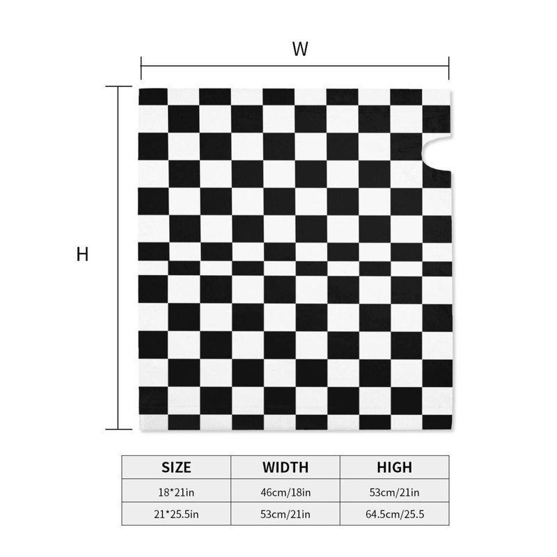Abucaky Black and White Checkered Mailbox Cover Magnetic Racing Checkerboard