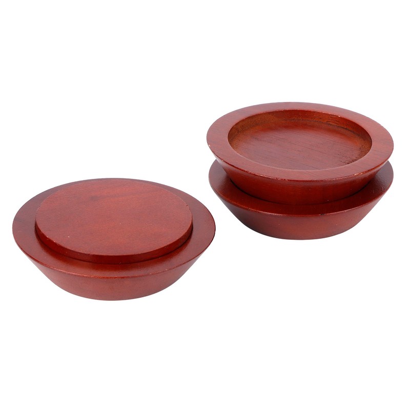 5PCS/Set Non Slip Furniture Leg Mat Wood Risers Lifts Height