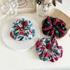 3 Piece Spring Women's Large Scrunchies for Red Thin Thick