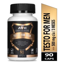 Envío Testo For Men 90 Cápsulas Maca Negra Arginina A4h