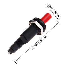 Aifeier ET 2PCS Push Botton Piezo Spark igniter, One Outlet Plug Push Button Ceramic Igniter for Gas Fireplace, Gas Oven