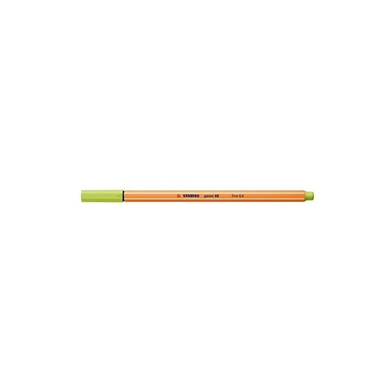 STABILO Pack of 3 Felt-Tip Pens with Stitch 88, Lime