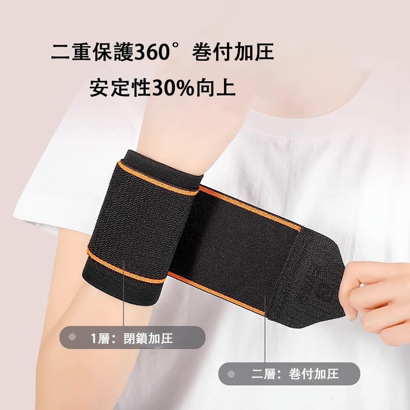 Wrist Support, Sweat Absorbent, Quick Drying, Wrist Fixation, 360° Wrap,
