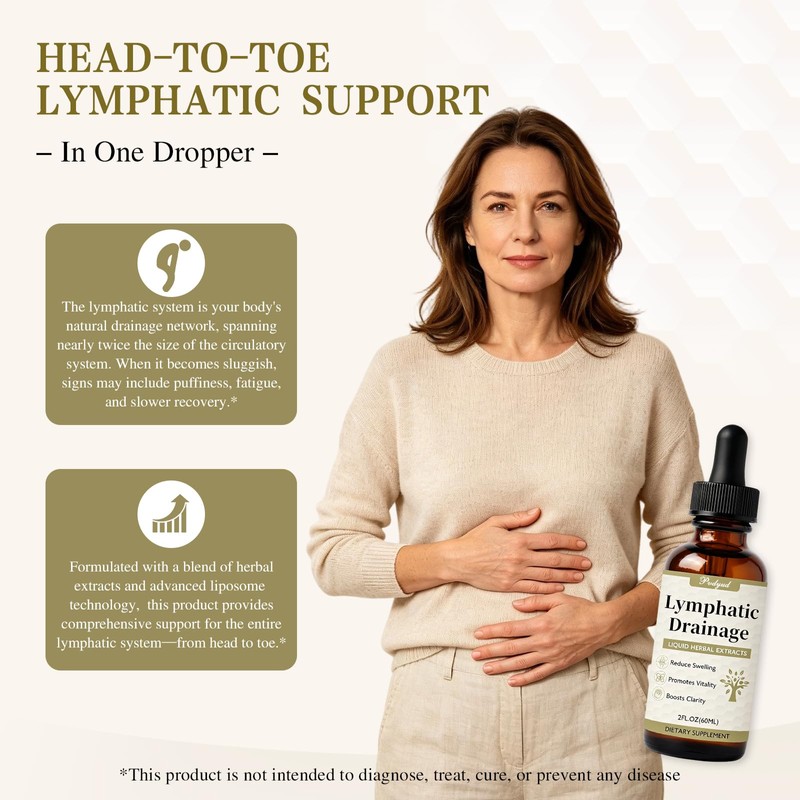 Lymphatic Drainage Drops for Bloat Relief & De-Puff Support 2