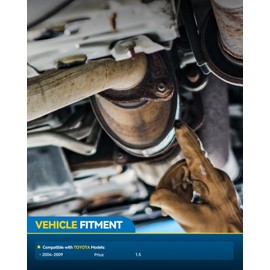 PHILTOP Catalytic Converter Kit Shield Fit For 2004-2009 Prius Direct-Fit (EPA Compliant)