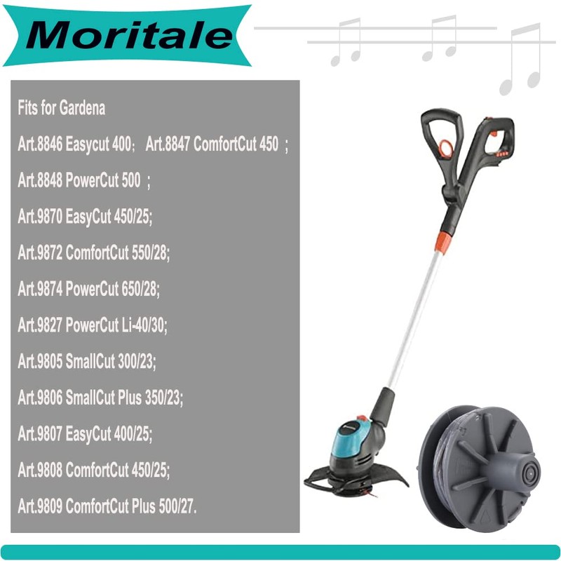 Moritale Thread Spools for Gardena 5307-20 Art 8846-8848 9805-9809 Grass