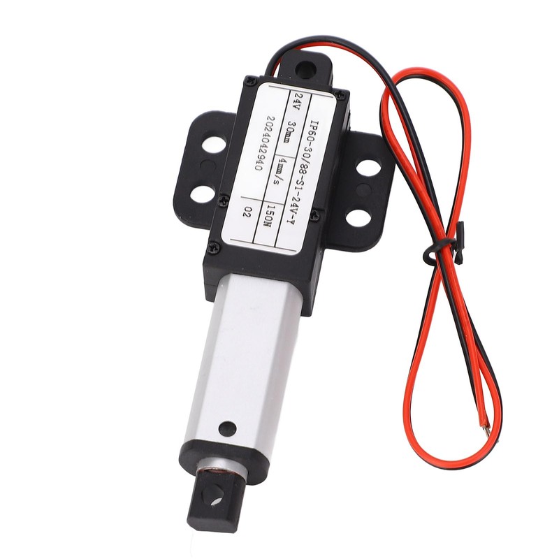24 VDC Electric Linear Actuator, 30 mm Stroke, Linear Push