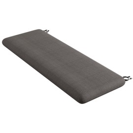 Codi Outdoor Bench Cushion for Patio Furniture 36x18x3 Inch – Linen Texture, Fade Resistant, Waterproof, Removable Cover, Comfortable High-Density Foam for Garden & Porch, Grey