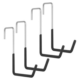Ladder Hanger Hooks,Metal Over The Door Cycle Hooks | 4X Multipurpose Plants Hooks, Rope Storage Hooks for Ladders, Sports Equipment
