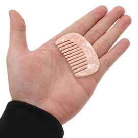 VOCOSTE Wide Tooth Combs for Women, Anti-Static Pocket Size Comb for Thick Curly Hair, Travel Comb, Mini Comb, Wide Tooth Combs for Wet and Dry, Light Pink