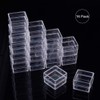 BENECREAT 16 Piece Plastic Divided Case, Highly Transparent, Accessory Case,