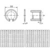 15 mm Seegerring, Internal Retaining Ring C-Clips, Heavy Duty Circlips