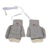 USB Heating Gloves Warm Cotton Full Finger and Half Fingerless