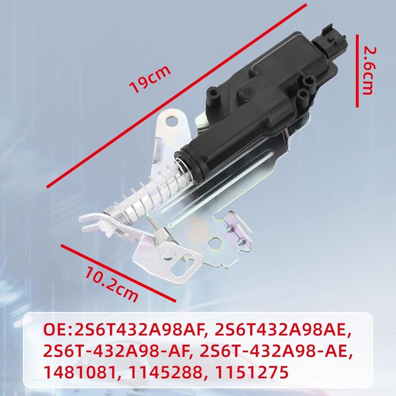 Alrens Tailgate Lock 2S6T432A98AF, 2S6T432A98AE Compatible with F-or-d Fiesta Mk5