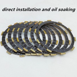BIGLKNM Clutch Kit Friction Plates & Cover Gasket Push Rods Compatible for Yamaha Blaster 200 YFS200 1988-2006