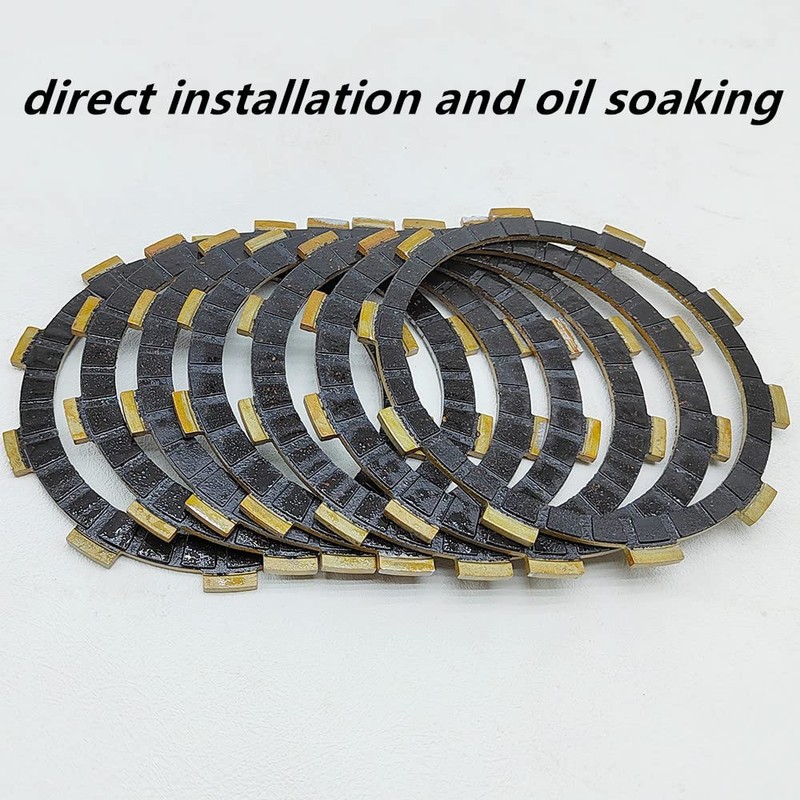 BIGLKNM Clutch Kit Friction Plates & Cover Gasket Push Rods