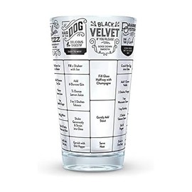 Genuine Fred Fred GOOD MEASURE Cocktail Recipe Glass, Hangover