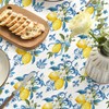 Artoid Mode Blue Lemon Iris Summer Table Cloth, Rectangular 140x220