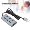 USB 3.0 Hub 7 Ports 5gbps Adapter Portable Aluminium Alloy
