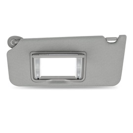 Grey Left Driver Side Sun Visor Compatible with Honda Accord 2008 2009 2010 2011 2012 2013 2014 2015 2016 2017 Replace# 83280TA5A51ZA
