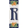 Italian Ceramic Numbers & Letters Lemon Design House Numbers Tile