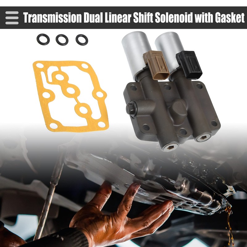X AUTOHAUX Transmission Dual Linear Shift Solenoid, Automatic Transmission Shift