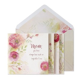 NIQUEA.D, Flowers with Gold Mom Birthday Card