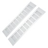 2 Pcs Air Vent Ventilation Grille Aluminium Alloy Rectangular Vent